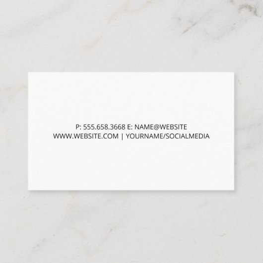 Set | Lautsprecher Visitenkarte (Rückseite)