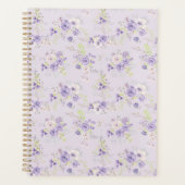 Set lila Blumenmuster winzige Blume Planer (Vorderseite)