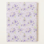 Set lila Blumenmuster winzige Blume Planer (Rückseite)