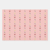 Set lustiger Geschenkverpackungspapiere Herzen Tee Geschenkpapier Set (Vorderseite)