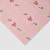 Set lustiger Geschenkverpackungspapiere Herzen Tee Seidenpapier (Detail)