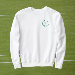 Set Match Green Monogram Womens Tennis Whites Sweatshirt