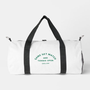 Set Match Green Wappen Custom Monogram Tennis Duffle Bag