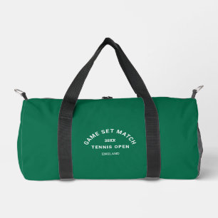 Set Match Wappen Custom Monogram Green Tennis Duffle Bag