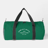 Set Match Wappen Custom Monogram Green Tennis Duffle Bag (Rückseite)