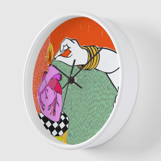 Set mein Herz am Feuer Uhr (Winkel)