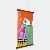 Set mein Herz am Feuer Wandteppich Mit Holzrahmen (Gewinkelt)