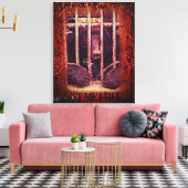 Set mir gratis - überzogene Canvas Leinwanddruck (Insitu (Wohnzimmer))