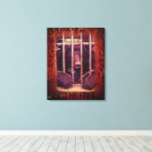 Set mir gratis - überzogene Canvas Leinwanddruck (Insitu (Holzboden))