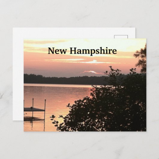 Set mit Aussicht auf den See Postkarte (Vorne/Hinten)