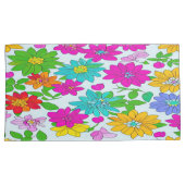 Set mit Blumenbeet Kissenbezug (Vorderseite-Rechts)