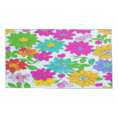 Set mit Blumenbeet Kissenbezug (Rückseite-Links)