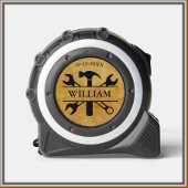 Set mit dem Namen des Leather Textools Maßband