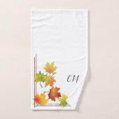 Set mit Eckrahmen zur Herbstzeit (Handtuch)