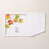 Set mit Eckrahmen zur Herbstzeit (Handtuch)
