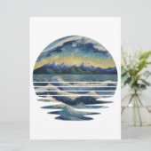 Set mit Gemälden im Van Gogh-Stil, das Meer bei So Karte (Stehend Vorderseite)