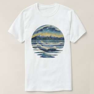 Set mit Gemälden im Van Gogh-Stil, das Meer bei So T-Shirt