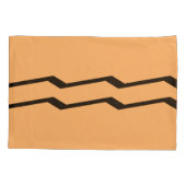 Set mit geometrischem Wasser, Orange Pillowcase Kissenbezug (Rückseite-Links)