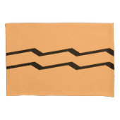 Set mit geometrischem Wasser, Orange Pillowcase Kissenbezug (Vorderseite-Links)