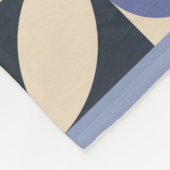 Set mit geometrischen Retroabdeckung. Bauhaus Retr Fleecedecke (Ecke)