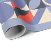 Set mit geometrischen Retroabdeckung. Bauhaus Retr Geschenkpapier (Rolleneckpunkt)