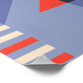Set mit geometrischen Retroabdeckung. Bauhaus Retr Poster (Ecke)