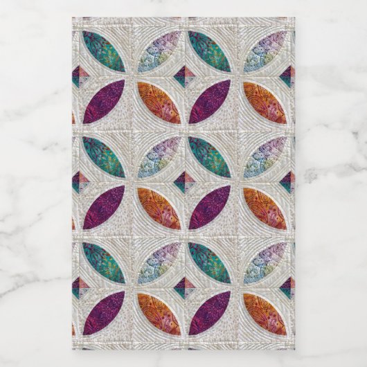 Set mit gequiltem Label Lebensmitteletikett (Einzelnes Label)