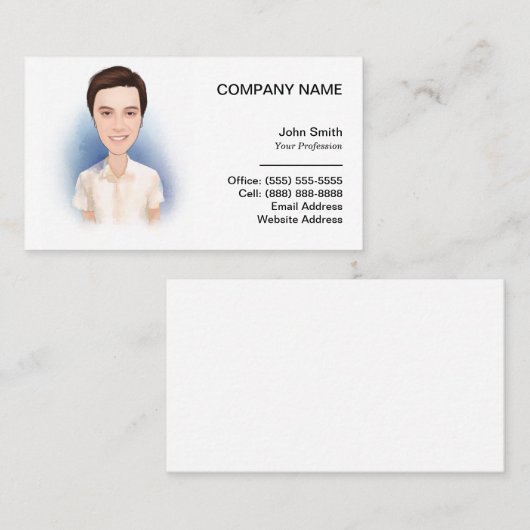 Set mit Personalisierter Visitenkarte (Vorne/Hinten)