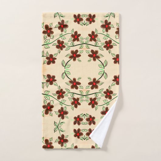 Set mit Schokolade in Braun und Rot (Handtuch)