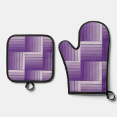 Set mit Stiefelhalter - Lila schattiges Band-Weave (Vorderseite)