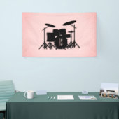 Set-Musikdesign rosa Banner (Messeveranstaltung)
