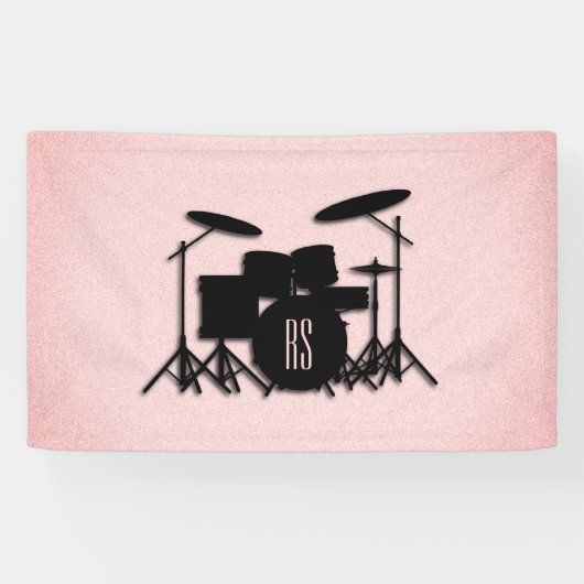 Set-Musikdesign rosa Banner (Horizontal)