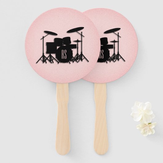 Set-Musikdesign rosa Fächer (Vorne und Hinten)