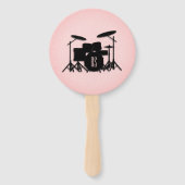Set-Musikdesign rosa Fächer (Vorderseite)