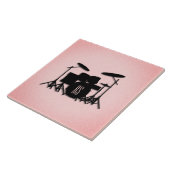 Set-Musikdesign rosa Fliese (Seite)