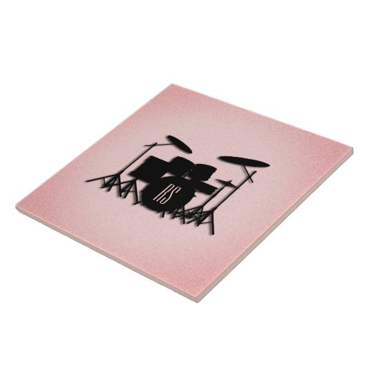 Set-Musikdesign rosa Fliese (Seite)