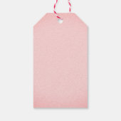 Set-Musikdesign rosa Geschenkanhänger (Rückseite)