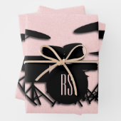 Set-Musikdesign rosa Geschenkpapier Set (Beispiel)