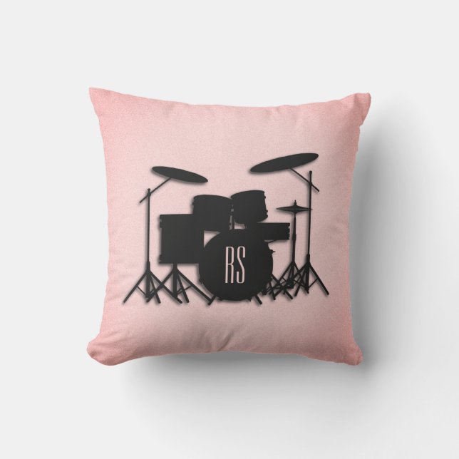 Set-Musikdesign rosa Kissen (Vorderseite)
