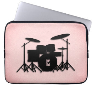 Set-Musikdesign rosa Laptopschutzhülle