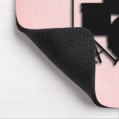 Set-Musikdesign rosa Mousepad (Ecke)