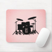Set-Musikdesign rosa Mousepad (Mit Mouse)