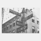 Set New Yorker Schwarz-Weiß-Fotos Geschenkpapier Set (Vorderseite 2)