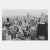 Set New Yorker Schwarz-Weiß-Fotos Geschenkpapier Set (Vorderseite)