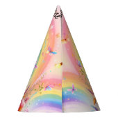 Set niedlich Floral Pink Mädchenmärchen ersten 1. Partyhütchen (Rückseite)