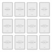 Set of 12 Personalized Waterproof Household Labels (Vorderseite)