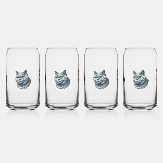 SET of 4 GLAKAT Dosenglas (Links)