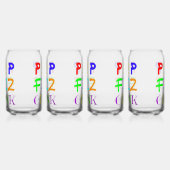 Set Of Four New Year Printed Can Glasses Dosenglas (Links)