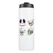 Set of Four Unique Skull Illustrations Thermosbecher (Vorderseite)