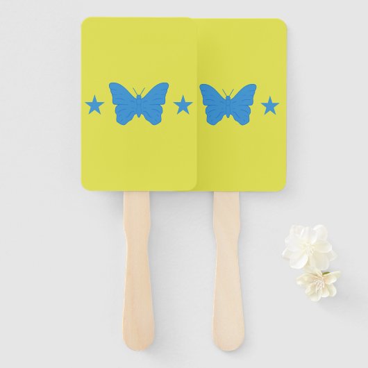 Set of hand fans with flag of Bady Bassit Fächer (Vorne und Hinten)